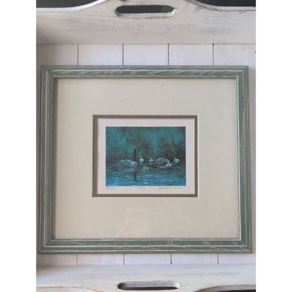 Gerald L. Lubeck FAMILY Pencil Signed Numbered Framed Lithograph 14"×12.6"